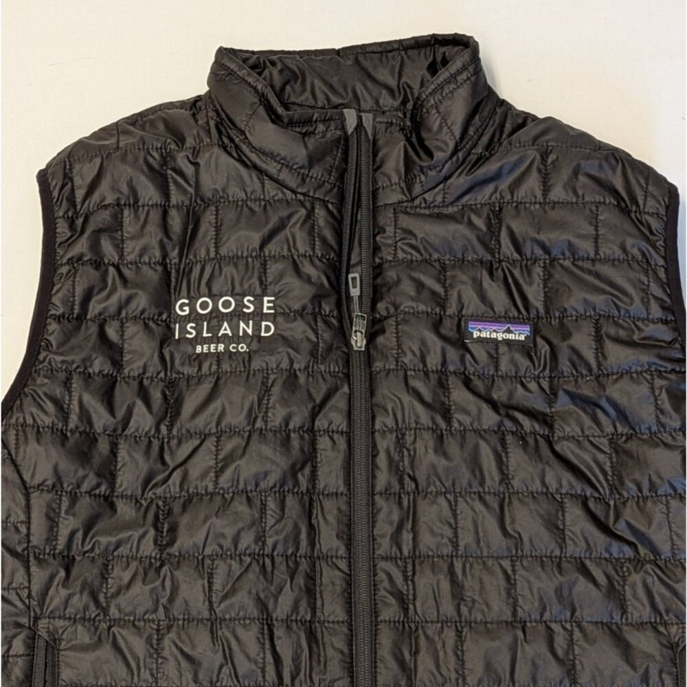 Patagonia Mens Nano Puff Black Zip Vest Goose Island Beer Co Size XL 84242 - Picture 2 of 10